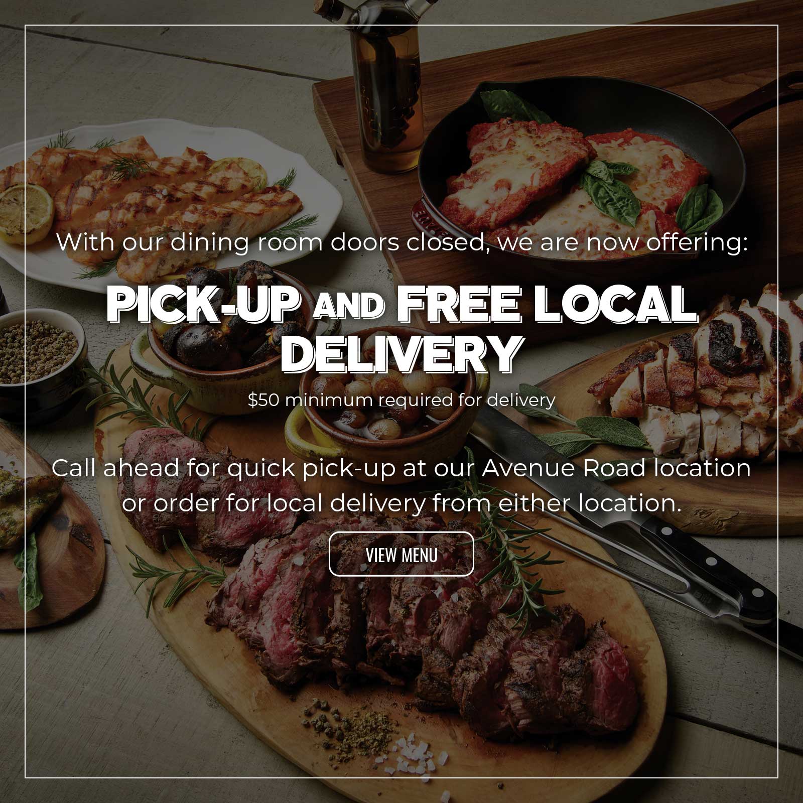 online ordering menu
