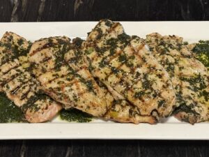 Grilled Pesto Chicken Scallopini