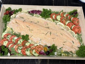 Poached Organic Salmon Platter